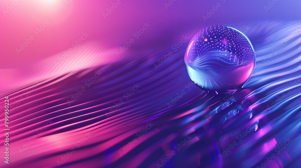 Poster dynamic red abstract vector background with fluid wave design and spherical element - vibrant illust