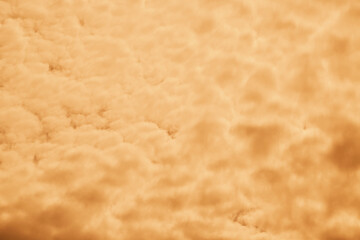an unusual cloud view, abstract background with orange clouds