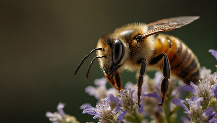 honey bee close view 