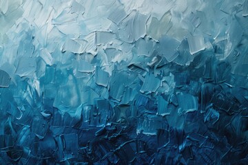 Blue Grey Textured Painted Background. Artistic Painting with Brush Strokes