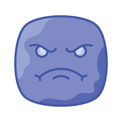 Have a look at this amazing icon of angry emoji, premium vector