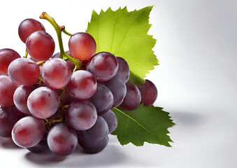 grapes bunch isolated on white background as package design element