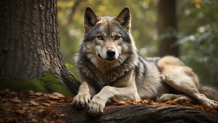 wolf in the forest