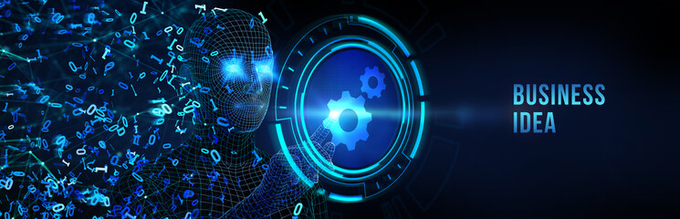 Business idea concept. 3d illustration