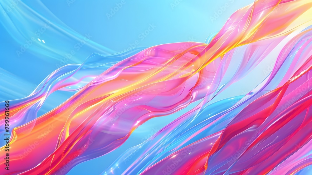 Poster modern abstract high-speed movement. colorful dynamic motion on blue background. movement technology