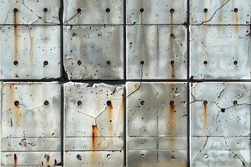 Abstract Aged Metal Panel Texture with Rust and Weathering Details