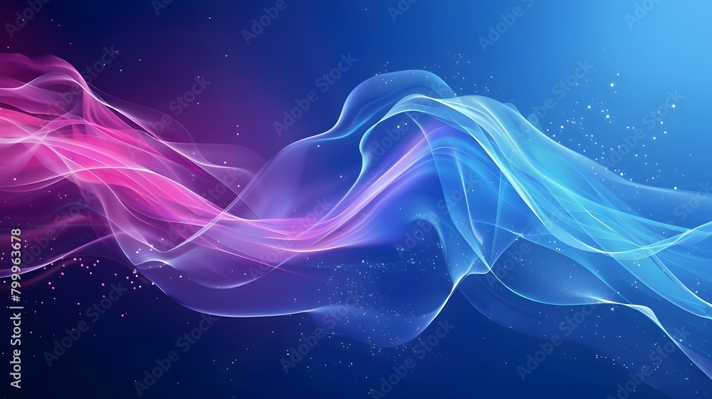 Poster modern abstract high-speed movement. colorful dynamic motion on blue background. movement technology