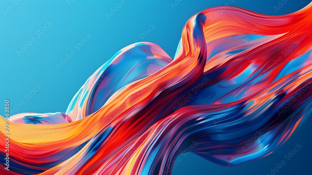 Poster modern abstract high-speed movement. colorful dynamic motion on blue background. movement technology