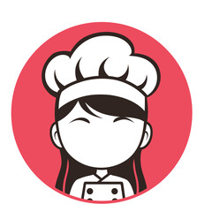 Obraz premium professional South Asian chef with a headscarf poses with a fork and spoon in a commercial kitchen