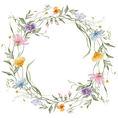 Watercolor wreath