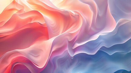 Obraz premium Sweeping gradient wallpaper, soft hues blending seamlessly, ideal for modern decor