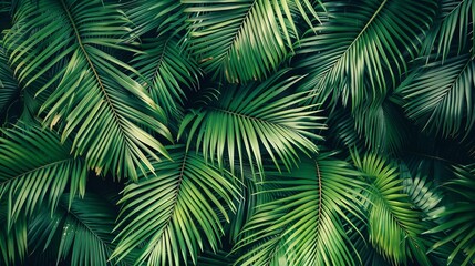 palm tree leaves