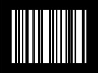 Barcode vector icon. Bar code for web flat design. Isolated illustration