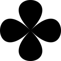 black flower icon