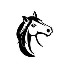 horse head vector logo