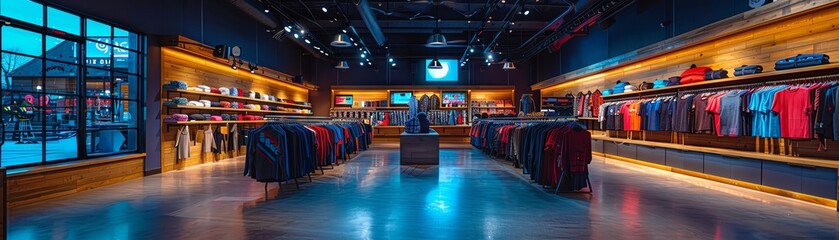 A large retail store that sells a variety of clothing and accessories.