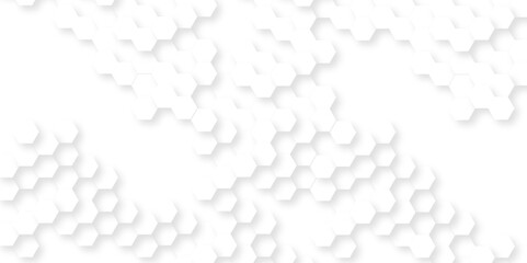 Background with hexagons . Abstract background with lines . white texture background . hexagon abstract background. Surface polygon pattern with glowing hexagon paper texture and futuristic business.