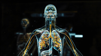 a photo where you see the lung meridian in a human body