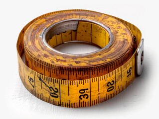 measuring tape isolated on white