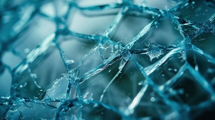 shattered glass, symbolizing the impact and personal fear associated with breaking through it