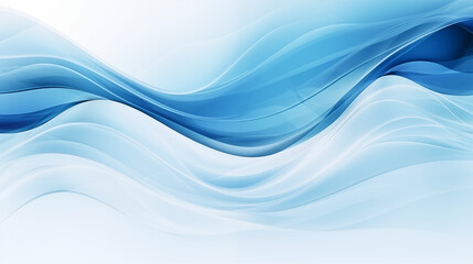 blue wave banner, background with copy space, blue wallpaper 