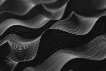 Obraz premium Black minimal background. Abstract shapes and textures. Dark, moody feeling, black and white