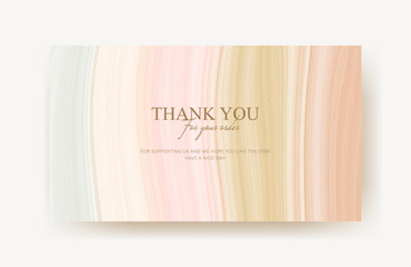 greeting card, business card, thank you card template abstract design