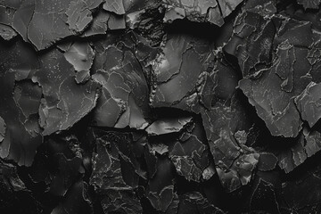 Black minimal background. Abstract shapes and textures. Dark, moody feeling, black and white