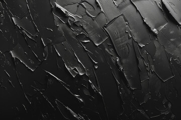 Naklejka premium Black minimal background. Abstract shapes and textures. Dark, moody feeling, black and white
