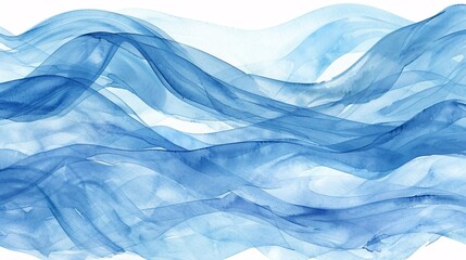 Obraz premium A blue and white water wave with a splash of white paint
