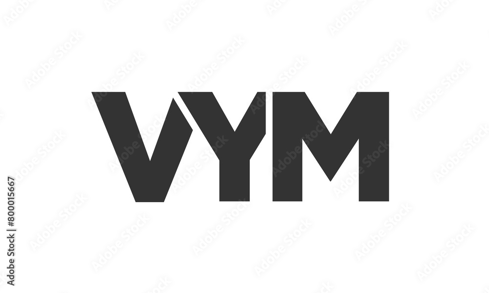 Poster vym logo design template with strong and modern bold text. initial based vector logotype featuring s
