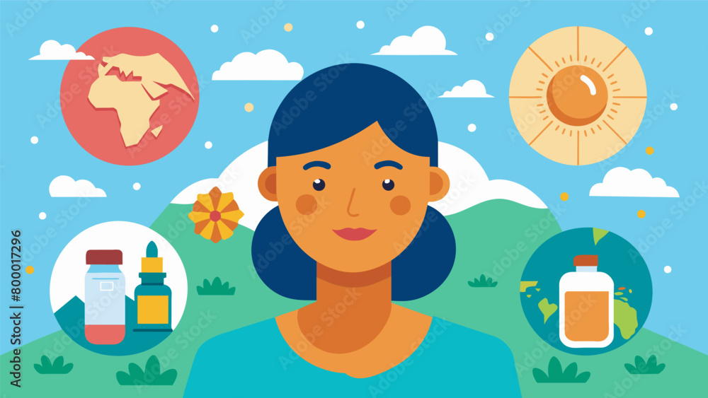 Poster a segment on maintaining healthy skin while traveling including tips on skincare for different clima