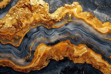 Obraz premium Golden Marble Oasis