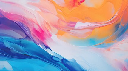 Colorful abstract oil painting closeup background