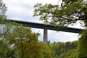 Sauertalbrücke, Autobahn bridge across the border from Luxembourg to Germany