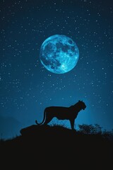 Tiger in Moonlight