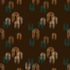 seamless abstract pattern with ellipses grunge texture geometrical retro template minimalism