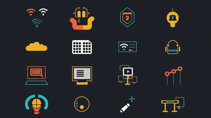 Business icon set