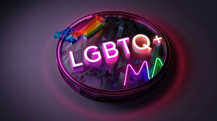LGBTQ+ text concept