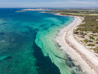 Es Carbo beach, Ses Salines, Mallorca, Balearic Islands, Spain