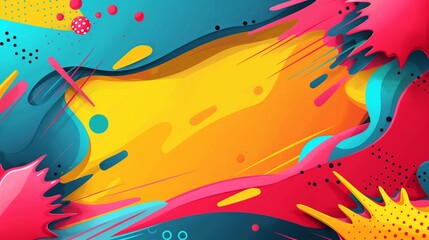 Obraz premium Vibrant Abstract Splash of Colors Background