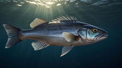Naklejka premium underwater fish
