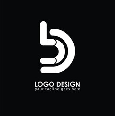 BD BD Logo Design, Creative Minimal Letter BD BD Monogram