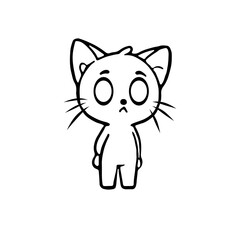 Cute cat character 