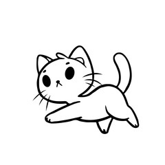 Obraz premium Cute cat character 