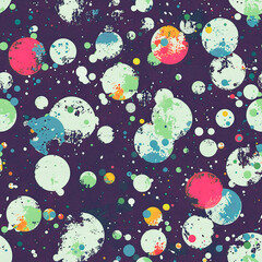 futuristic background, ornament of circles , seamless background, watercolor, abstraction pattern