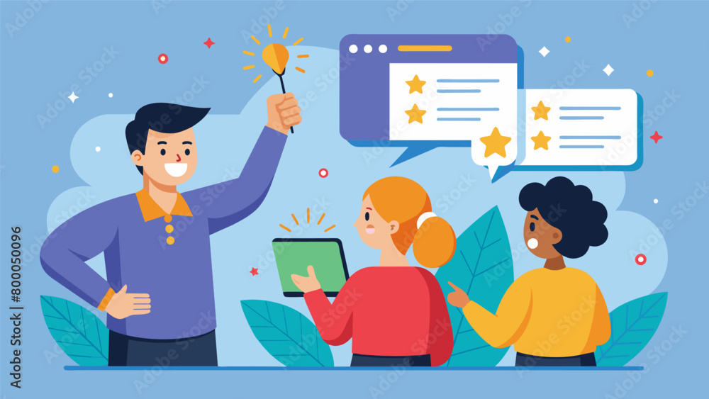 Poster The instructor provides personalized feedback and tips for improvement helping each participant to refine their skills and create even more. Vector illustration
