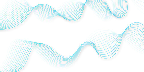 Smooth wave abstract vector background with shadow. background image with dynamic curves.Abstract blue futuristic blend waves lines technology background and sound wave lines on white background.