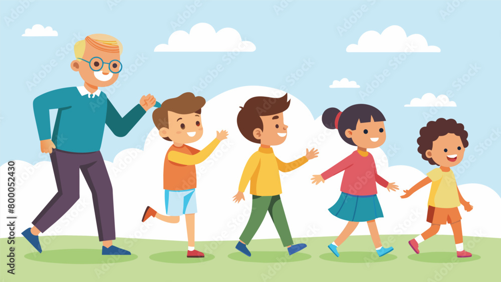 Poster children eagerly followed along imitating the steps shown by their elders as they learned the signif