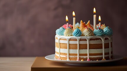 birthday cake with candles gif